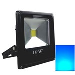Ficha técnica e caractérísticas do produto Refletor de Led 10w - Holofote Azul - Ip65 Bivolt