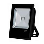 Ficha técnica e caractérísticas do produto Refletor de Led 10W Luz Branca IP65 Preto OL Iluminação