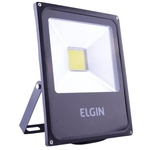 Ficha técnica e caractérísticas do produto Refletor Elgin Power Led 10W Preta Sem sensor Bivolt