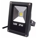 Ficha técnica e caractérísticas do produto Refletor Holofote LED 10 W Portátil Prova D`água