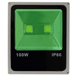 Ficha técnica e caractérísticas do produto Refletor Holofote Led 100w Verde