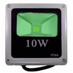 Ficha técnica e caractérísticas do produto Refletor Holofote Led 10w Verde