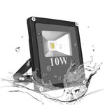 Ficha técnica e caractérísticas do produto Refletor Holofote Led Branco Frio 10w Bivolt