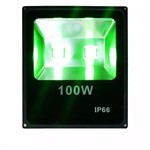 Ficha técnica e caractérísticas do produto Refletor Holofote Led Verde 100w