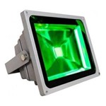 Ficha técnica e caractérísticas do produto Refletor Holofote Super Led Verde 10W
