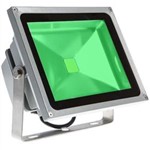 Ficha técnica e caractérísticas do produto Refletor Holofote Super Led Verde 50W