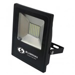 Ficha técnica e caractérísticas do produto Refletor LED 30W Slim Blumenau Preto Luz Verde