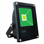 Ficha técnica e caractérísticas do produto Refletor Led 10w Verde Bivolt Prova D'água IP66