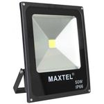 Ficha técnica e caractérísticas do produto Refletor Led 50w Maxtel Holofote Branco Frio Ip66 Bivolt