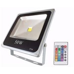 Ficha técnica e caractérísticas do produto Refletor LED 50W RGB