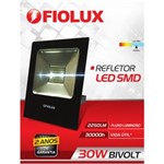 Ficha técnica e caractérísticas do produto Refletor Led Smd 30 W FIOLUX Holofote 110/220 a Prova D`água IP65 - Bivolt