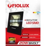 Ficha técnica e caractérísticas do produto Refletor Led Smd 20 W FIOLUX Holofote 110/220 a Prova D`água IP65 - Bivolt