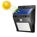 Ficha técnica e caractérísticas do produto Refletor Luminária Solar Led com Sensor de Movimento