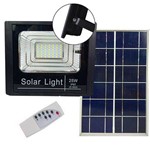 Ficha técnica e caractérísticas do produto Refletor Solar Holofote Led 25w Placa Solar Controle Completo Iluminacao Sensor (zem-31549-a)