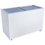 Ficha técnica e caractérísticas do produto Refrigerador/Conservador Horizontal Freeart Dupla Ação Tampa de Vidro Branco - 400L - 110V