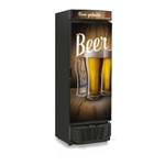Ficha técnica e caractérísticas do produto Refrigerador de Bebidas Cervejeira Gelopar GRBA-450WD Porta Cega Preto Adesivado - 110v