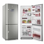 Ficha técnica e caractérísticas do produto Refrigerador Electrolux Frost Free Bottom Freezer 454L Inox 127V DB53X
