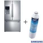 Refrigerador French Door 03 Portas Samsung com 589 Litros Inox 110V + Refil de Filtro de Água Samsung - HAF-CIN/XME