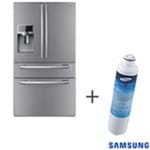 Ficha técnica e caractérísticas do produto Refrigerador French Door 04 Portas Samsung com 614 Litros Inox 110V + Refil de Filtro de Água Samsung - HAF-CIN/XME