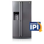 Ficha técnica e caractérísticas do produto Refrigerador / Geladeira LG Side By Side Aço Escovado 498L