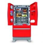 Ficha técnica e caractérísticas do produto Refrigerador Side By Side Infantil com Acessórios Casinha Flor Vermelho Xalingo Brinquedos Vermelho