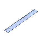 Ficha técnica e caractérísticas do produto Régua 30cm Azul Ref.981.2 - Acrimet