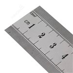 Ficha técnica e caractérísticas do produto Régua em Aço Inoxidável 30cm - 1un