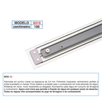 Ficha técnica e caractérísticas do produto Régua Paralela Acrílico 100cm 6310 - Trident