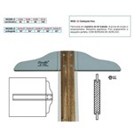 Ficha técnica e caractérísticas do produto Régua T de Madeira Trident 50cm Fixa C/ Borda Acrílica - Ref. 5305