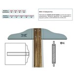 Ficha técnica e caractérísticas do produto Régua T de Madeira Trident 50cm Móvel com Borda Acrílica - Ref. 5305