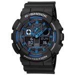 Ficha técnica e caractérísticas do produto Rel?gio Masculino Casio G-Shock GA100-1A2 (Preto)