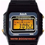Ficha técnica e caractérísticas do produto Relógio Aqua Aq37 Waterproof a Prova Dagua Preto