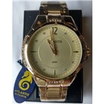 Ficha técnica e caractérísticas do produto Relógio Atlantis G3414 Dourado com Strass - Feminino - Original