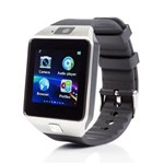 Ficha técnica e caractérísticas do produto Relógio Bluetooth Smartwatch Dz09 Touch Prata