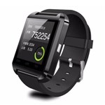 Ficha técnica e caractérísticas do produto Relogio Bluetooth Smartwatch U8 Compativel Iphone Android Sem Fio Preto - Importado