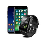 Ficha técnica e caractérísticas do produto Relógio Bluetooth Smartwatch U8 Inteligente Atende Ligação Mãos Livres