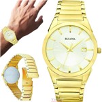 Ficha técnica e caractérísticas do produto Relógio Bulova Masculino Dourado Slim Wb21605h / 97b108