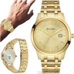 Ficha técnica e caractérísticas do produto Relógio Bulova Masculino Dourado WB22444G / 97B145