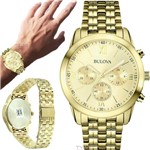 Ficha técnica e caractérísticas do produto Relógio Bulova Masculino Dourado WB22346G