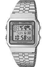 Ficha técnica e caractérísticas do produto Relógio Casio A500WA-7DF Prata