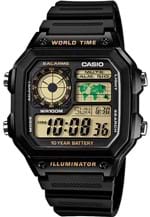Ficha técnica e caractérísticas do produto Relógio Casio AE1200WH1BVDF Preto
