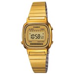 Ficha técnica e caractérísticas do produto Relógio Casio Feminino Digital Vintage Dourado La670wga9df