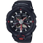 Ficha técnica e caractérísticas do produto Relógio Casio G-Shock Anadigi Ga-500-1a4dr Preto/Vermelho