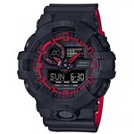 Ficha técnica e caractérísticas do produto Relógio Casio G-Shock Anadigi Ga-700se-1a4dr Preto/Vermelho