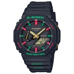 Ficha técnica e caractérísticas do produto Relógio CASIO G-SHOCK masculino anadigi preto GA-2100TH-1ADR