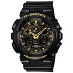 Ficha técnica e caractérísticas do produto Relógio Casio G-Shock Masculino AnaDigi Preto GA100CF1A9DRU