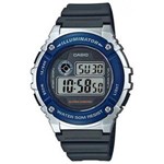Ficha técnica e caractérísticas do produto Relógio Casio Masculino Esporte Azul Digital W-216h-2avdf