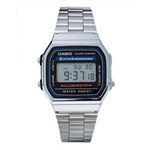 Ficha técnica e caractérísticas do produto Relógio Casio Unissex A168wa-1wdf Prata