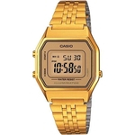 Ficha técnica e caractérísticas do produto Relógio Casio Vintage Feminino Dourado Digital LA680WGA-9DF