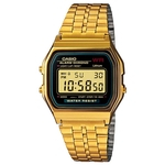 Ficha técnica e caractérísticas do produto Relógio Casio Vintage Unissex Digital A159wgea-1df Dourado